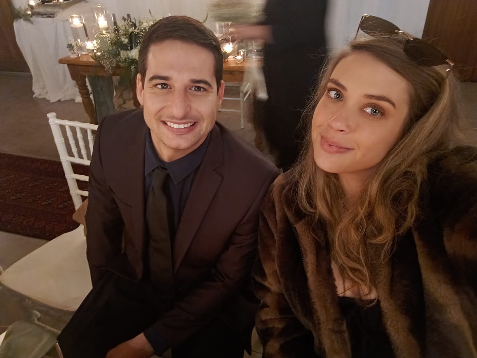 Stefan and Nicole smiling together